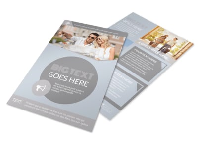 European Guided Vacations Flyer Template preview