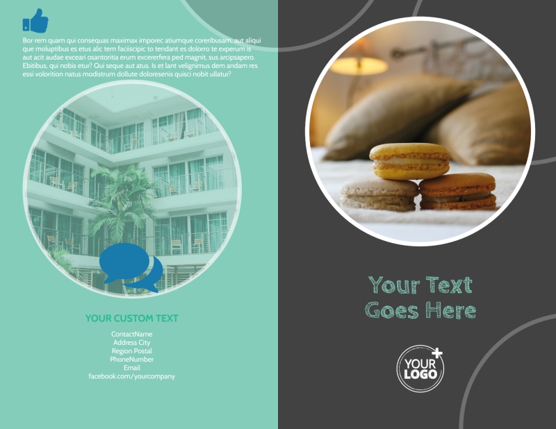 Hotel & Lodging Bi-Fold Brochure Template