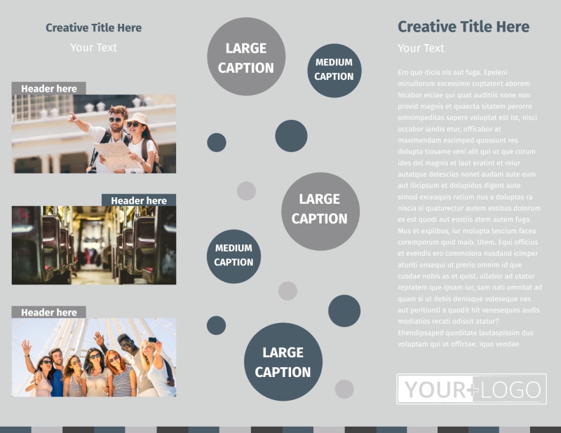 Bus Tours Tri-Fold Brochure Template