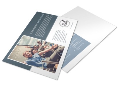 Family Friendly Travel Tours Postcard Template preview