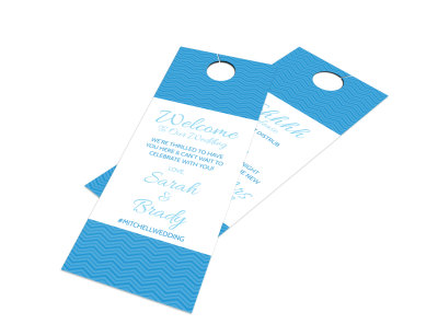 Welcome Wedding Door Hanger Template preview