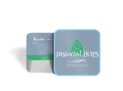 Distorted Hops Beer Square