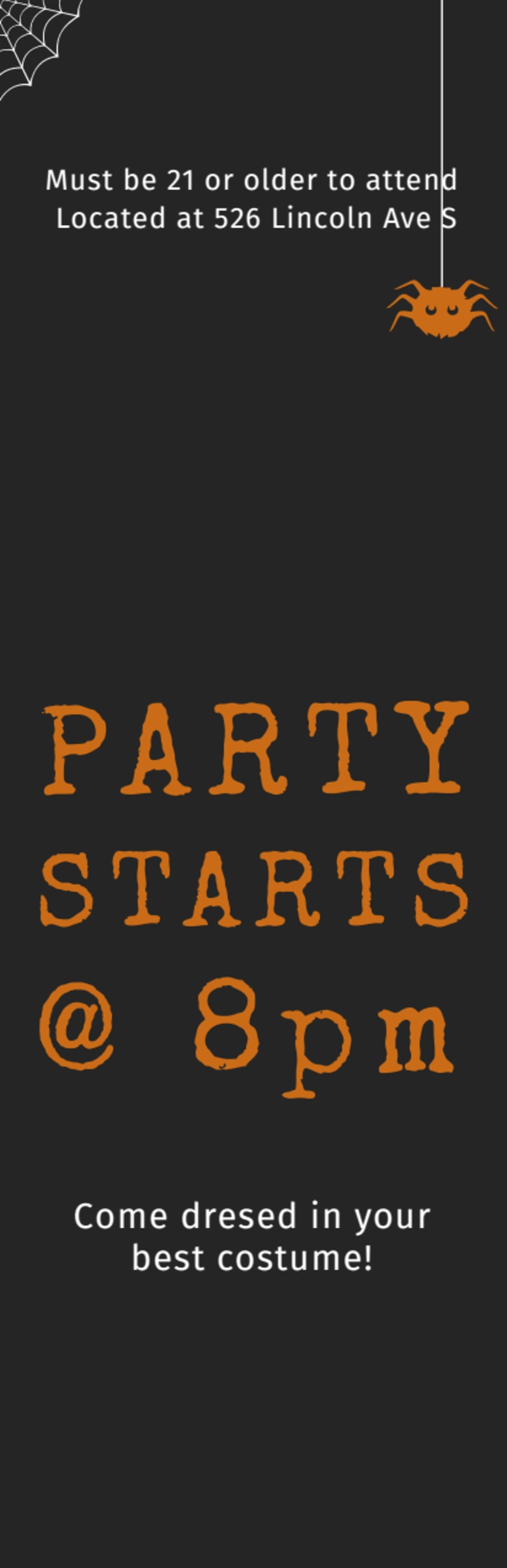 Halloween Party Ticket Template 2