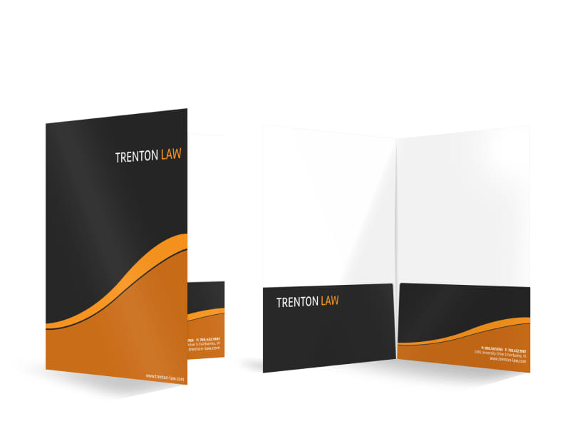 trenton law bi fold pocket folder template