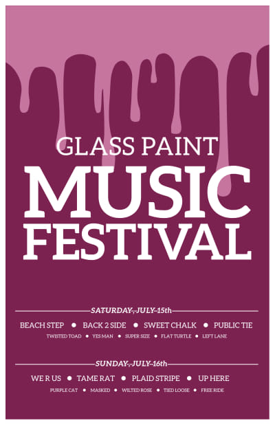 Glass Paint Music Festival