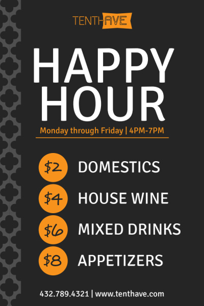 Tenth Ave Happy Hour