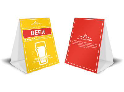 Beer Table Tent Templates Template Preview