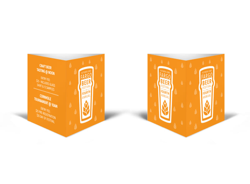 October Beer Festival Table Talker Template