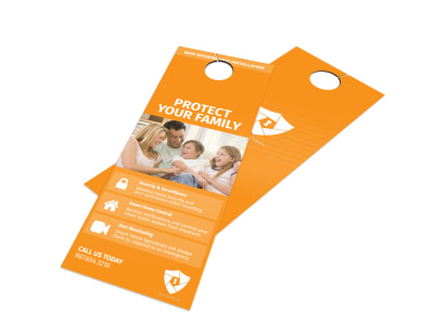 Max Home Security Door Hanger Template preview