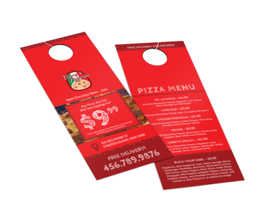 Food & Beverage Door Hangers Template Preview