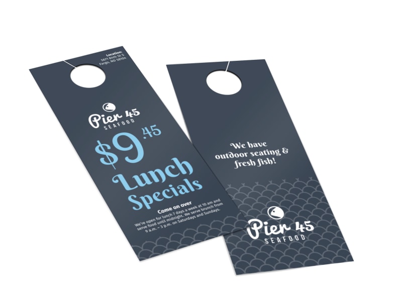 food beverage door hanger templates mycreativeshop