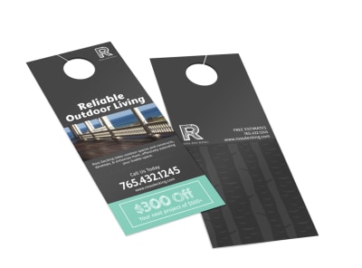 Ross Decking & Outdoor Living Door Hanger Template 2 preview