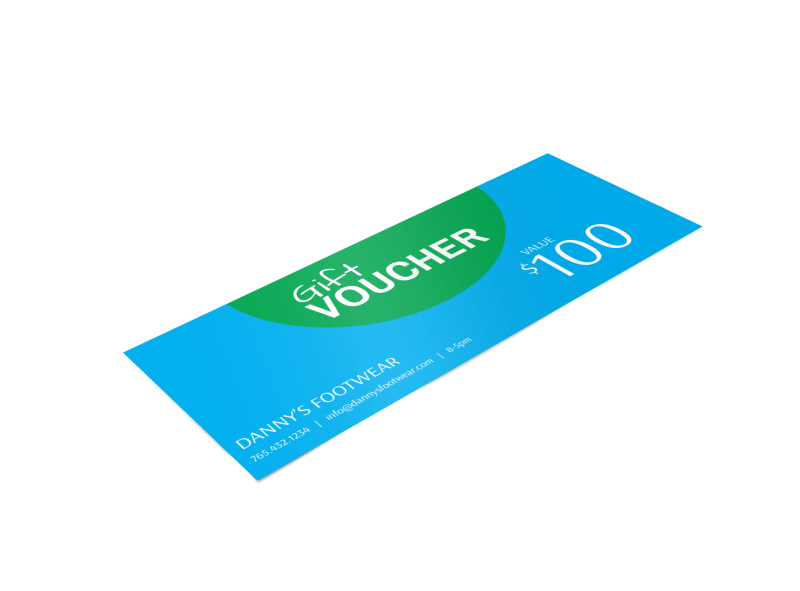 Danny's Footwear Gift Certificate Template