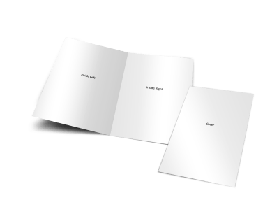Blank Canvas Bi-Fold Brochure Template preview