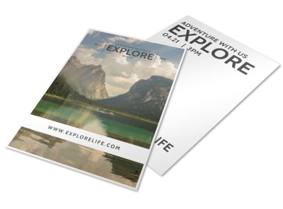 Explore Life Inspirational Designs Flyer Template preview