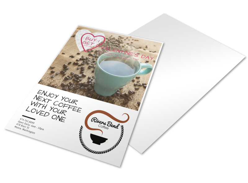 valentines bogo coffee shop marketing flyer template mycreativeshop bogo flyers