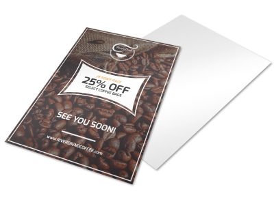 25% OFF Coffee Shop Marketing Flyer Template preview