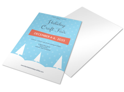 Craft Fair Holiday Marketing Flyer Template preview