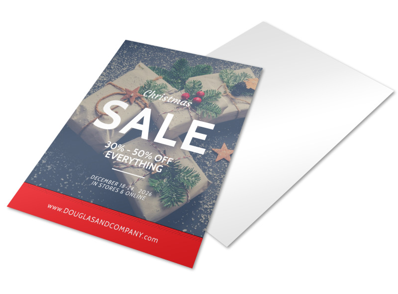 christmas sale holiday marketing flyer template mycreativeshop