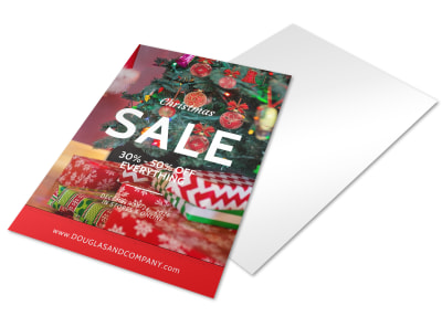 Christmas Sale Holiday Marketing Flyer Template preview