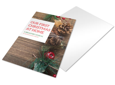 Christmas Musical Holiday Marketing Flyer Template preview