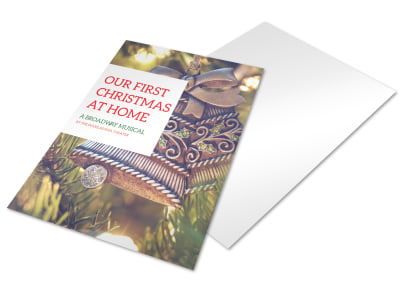 Christmas Musical Holiday Marketing Flyer Template preview