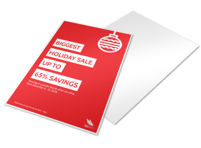 Big Sale Holiday Marketing Flyer Template preview