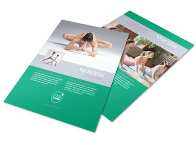 Pilates Class Flyer Template preview