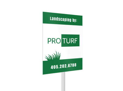 Pro Turf Landscaping Yard Sign Template 2 preview
