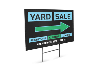 Yard Sale Yard Sign Template preview