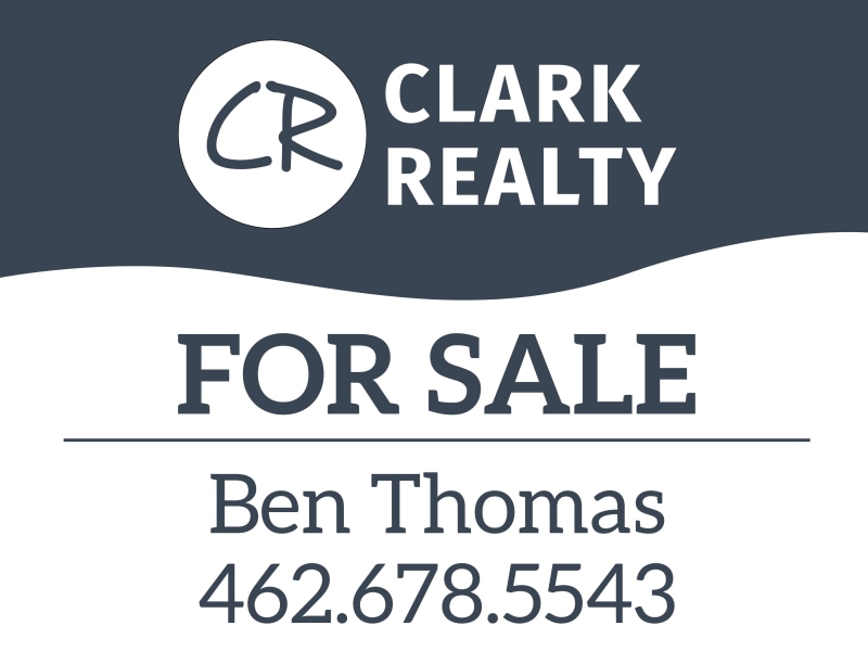 Clark Realty For Sale Yard Sign Template