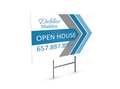 Debbie Maddox Open House Yard Sign Template preview