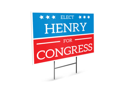 Henry Election Yard Sign Template preview