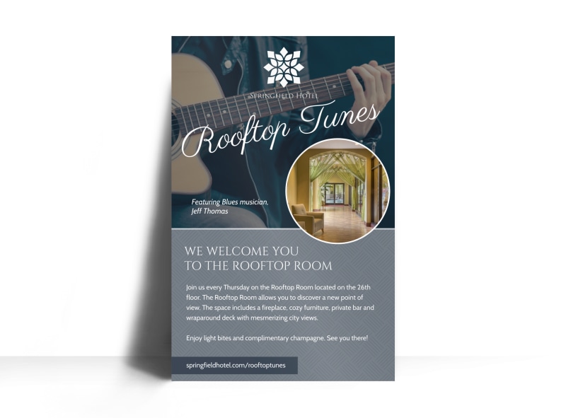 hotel rooftop tunes event poster template mycreativeshop