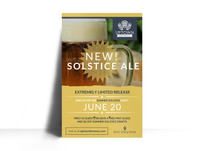 Main Brewery New Solstice Ale   Image