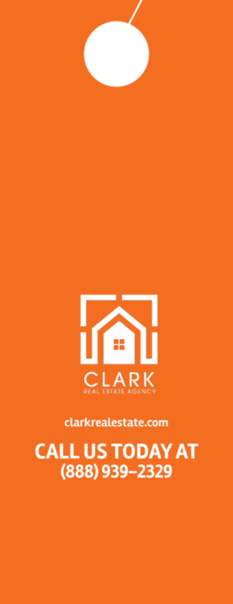 Clark Open House Door Hanger Template | MyCreativeShop