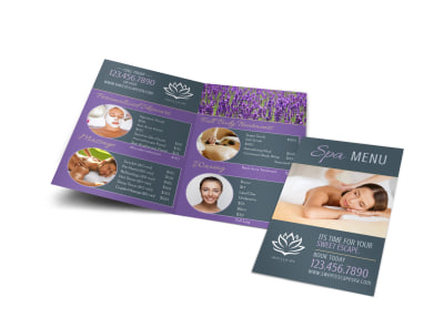 Main Spa Menu    Image