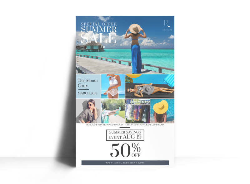 summer clothing sale poster template mycreativeshop