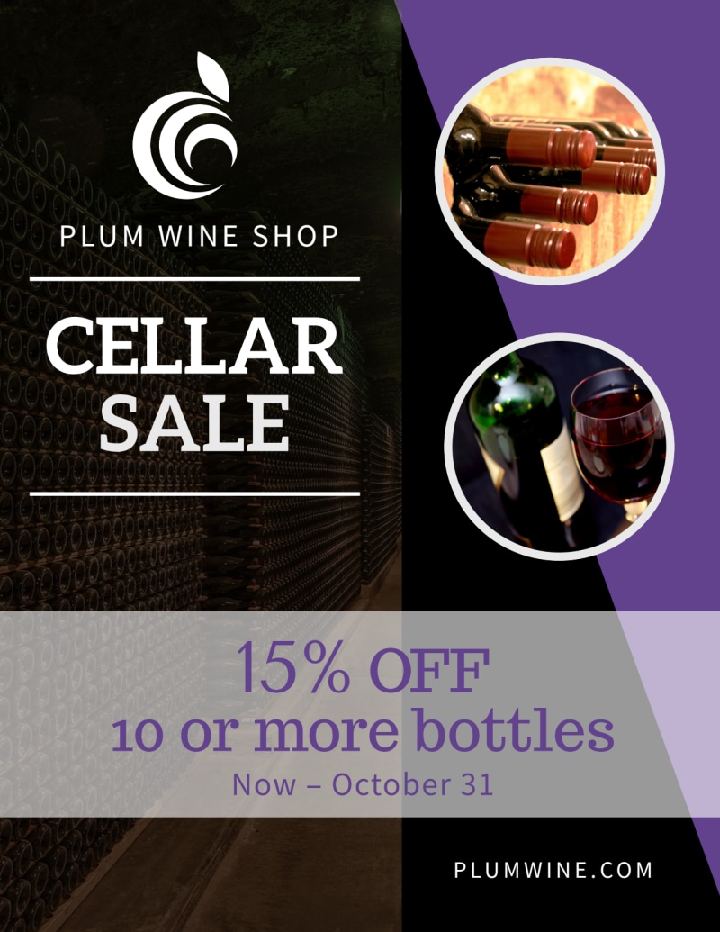 Wine Cellar Sale Flyer Template