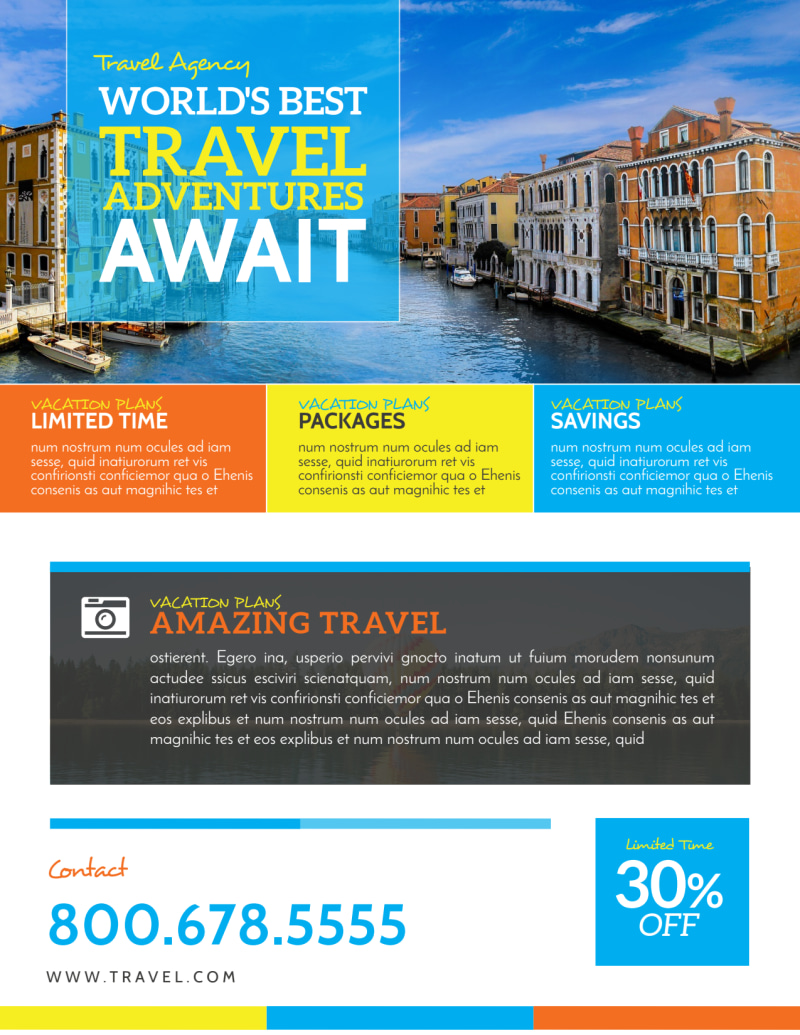 World Special Travel Offer Flyer Template