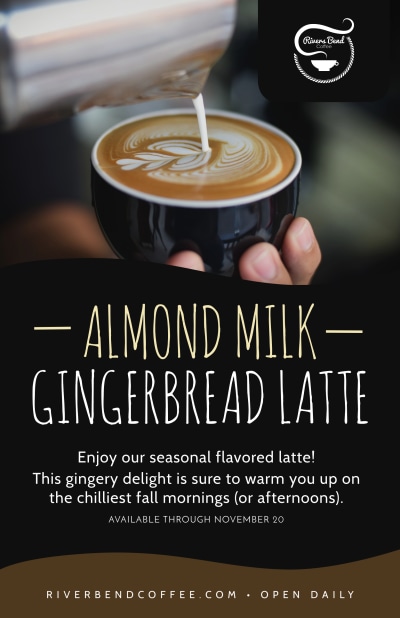 Gingerbread Latte Featured Drink
