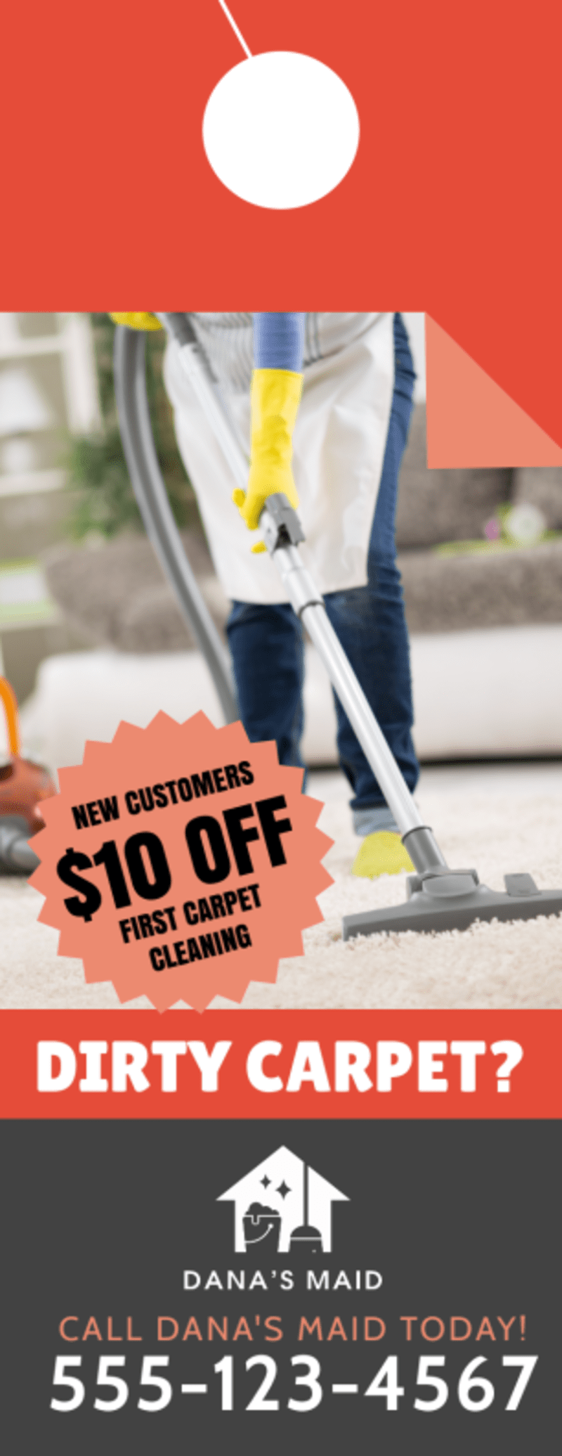 Carpet Cleaning Door Hanger Template