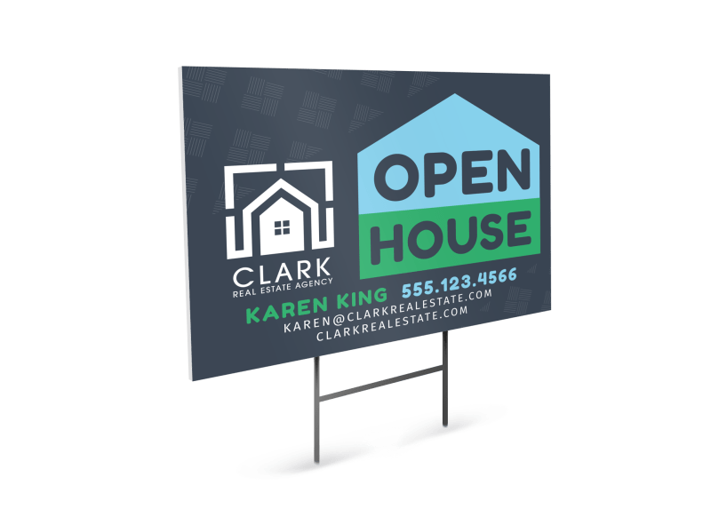 Real Estate Open House Yard Sign Template