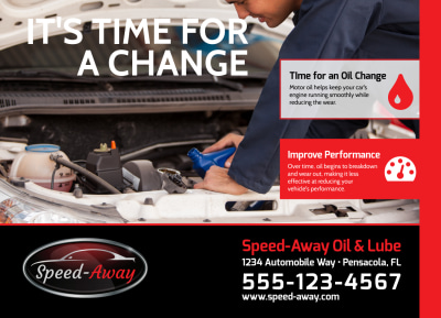 Auto Repair Oil Change EDDM   Side 1 Image