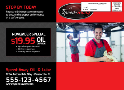 Auto Repair Oil Change EDDM   Side 2 Image