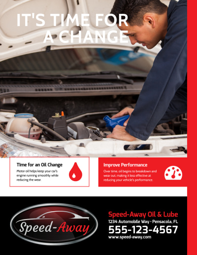 Auto Repair Oil Change   Side 1 Image