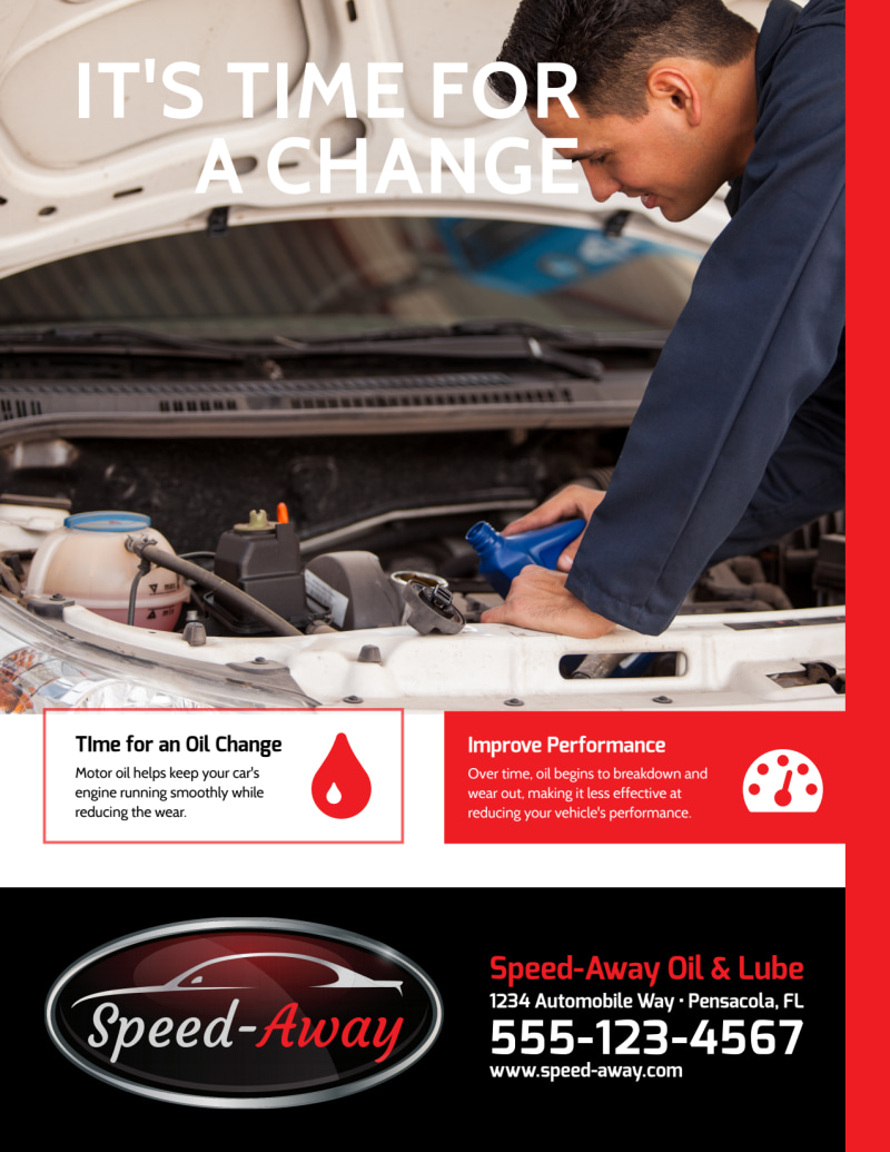 Auto Repair Oil Change   Side 1 Image