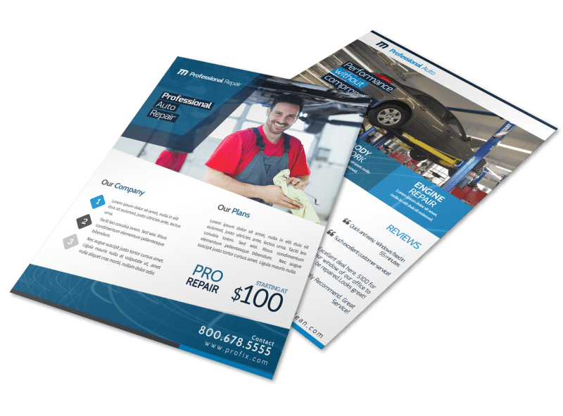 Professional Auto Repair Flyer Template | MyCreativeShop