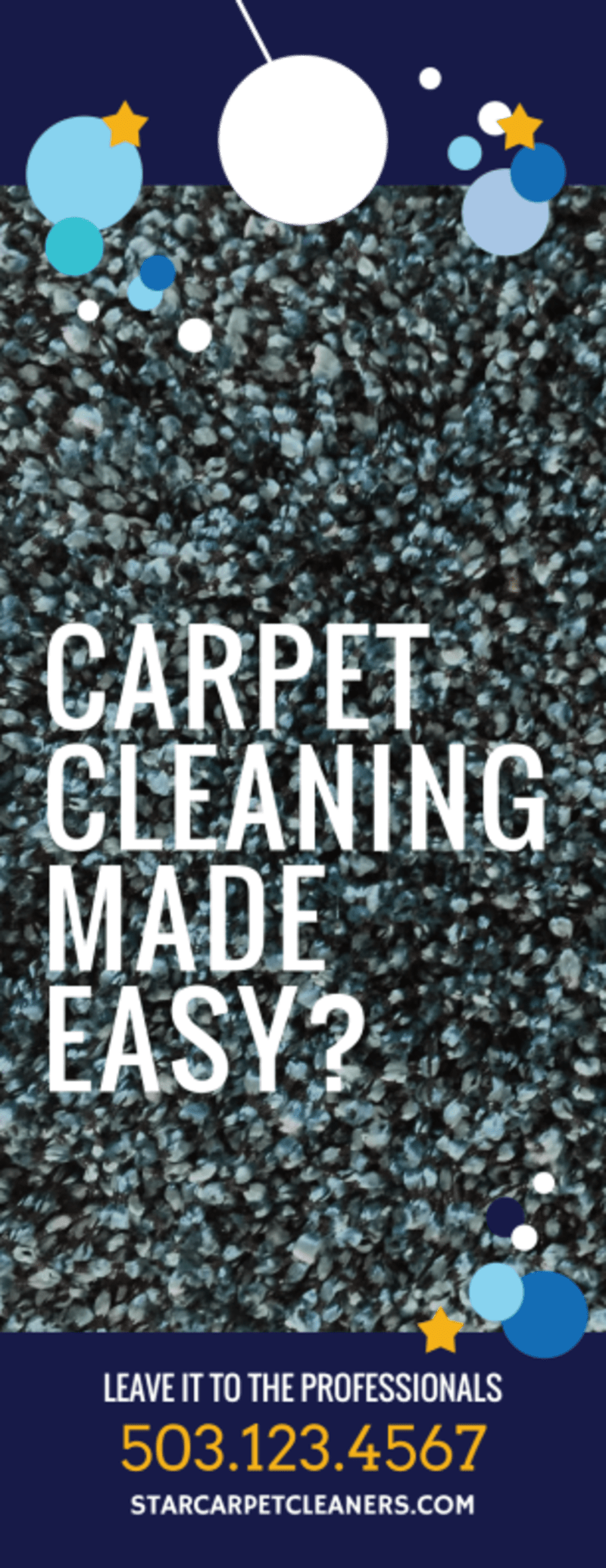 Fun Carpet Cleaning Door Hanger Template
