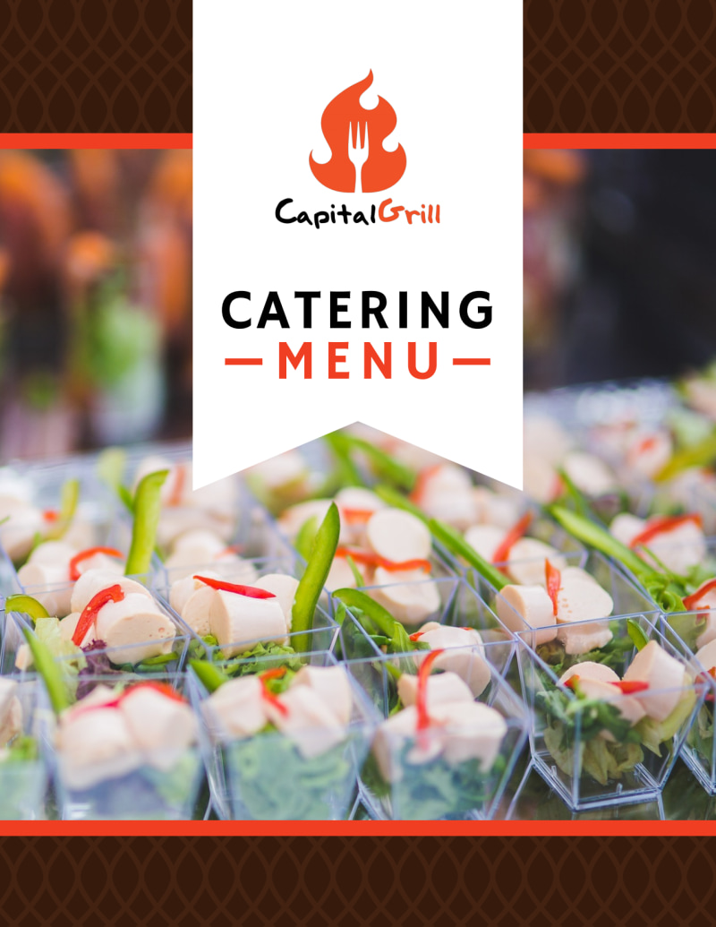 Capital Catering Menu Template
